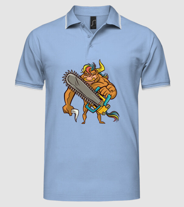 Unicorn Taur model albastru deschis pe tricou