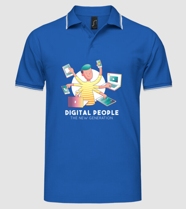 Oamenii multitasking sunt generația viitoare model albastru regal pe tricou
