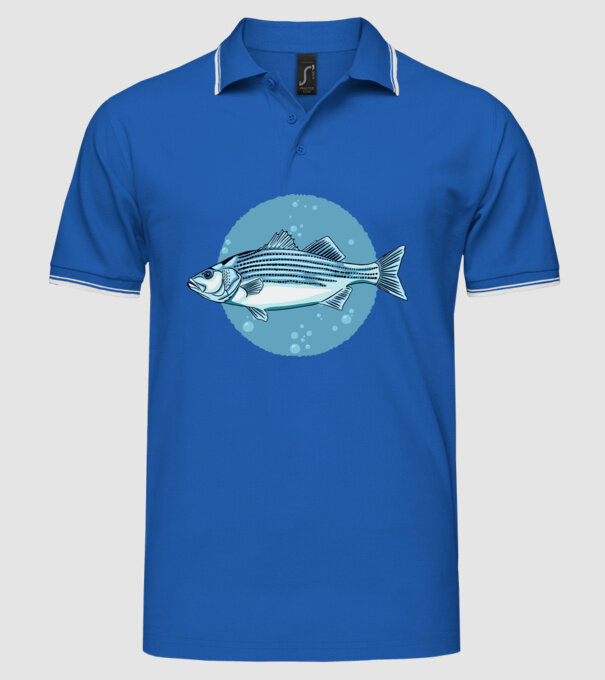 Biban de mare model albastru regal pe tricou