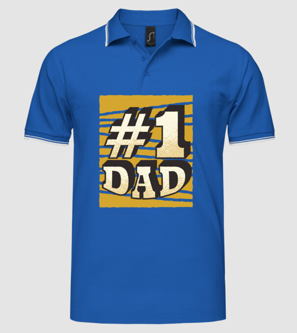 Tata 01 model albastru regal pe tricou