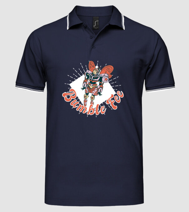 Bumble Fee - Zâna Robot model albastru închis pe tricou