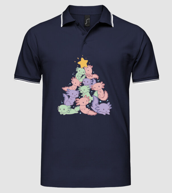 Pom de Crăciun cu monstru drăguț model albastru închis pe tricou
