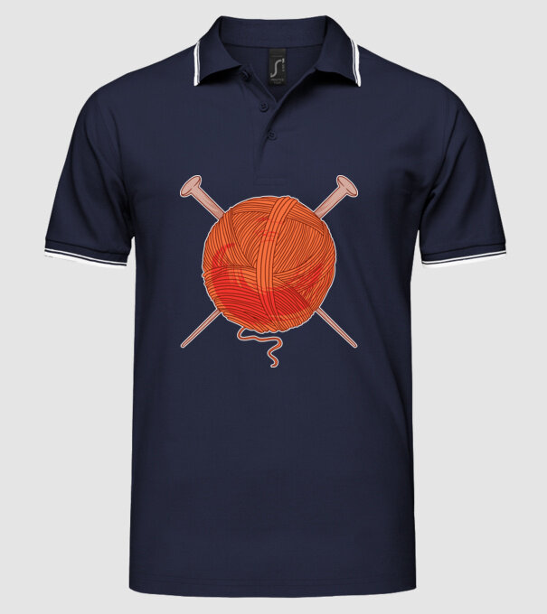 Ghem de fire model albastru închis pe tricou