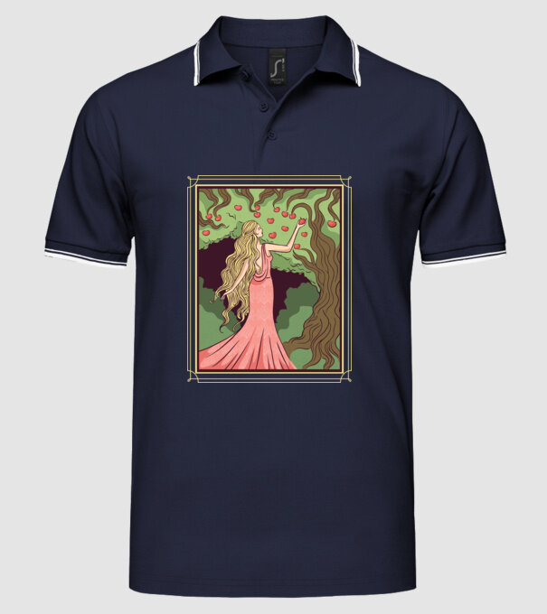 Zeița Idunna model albastru închis pe tricou