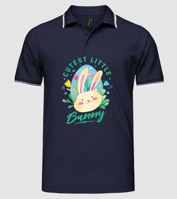 Cel mai dulce iepuraș model albastru închis pe tricou