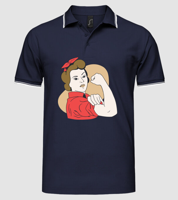 Emanciparea femeilor model albastru închis pe tricou