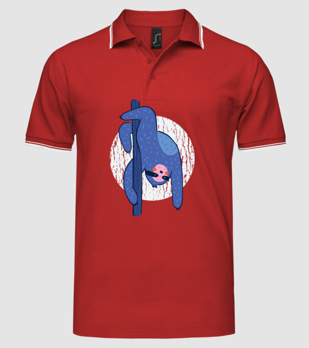 Leneș Dansatoare la bară model roșu pe tricou