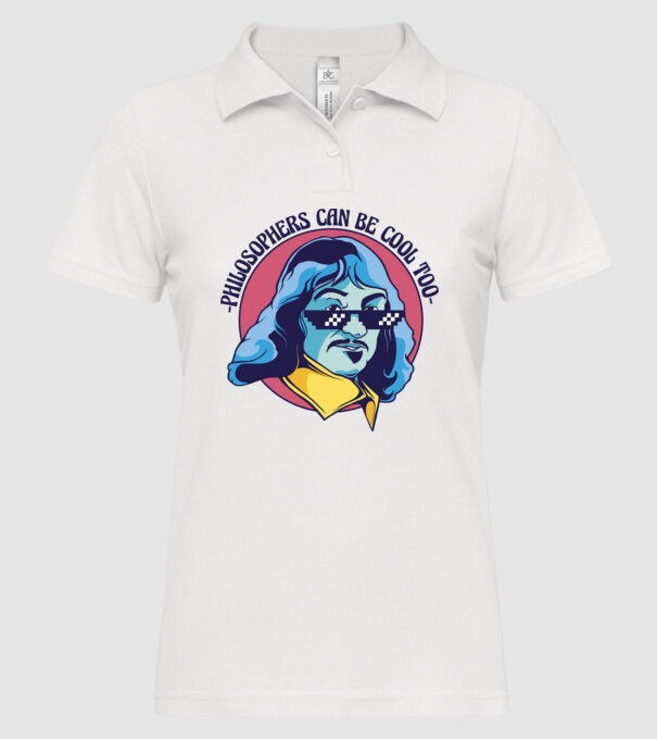 Chiar și Filozofii pot fi cool model alb pe tricou