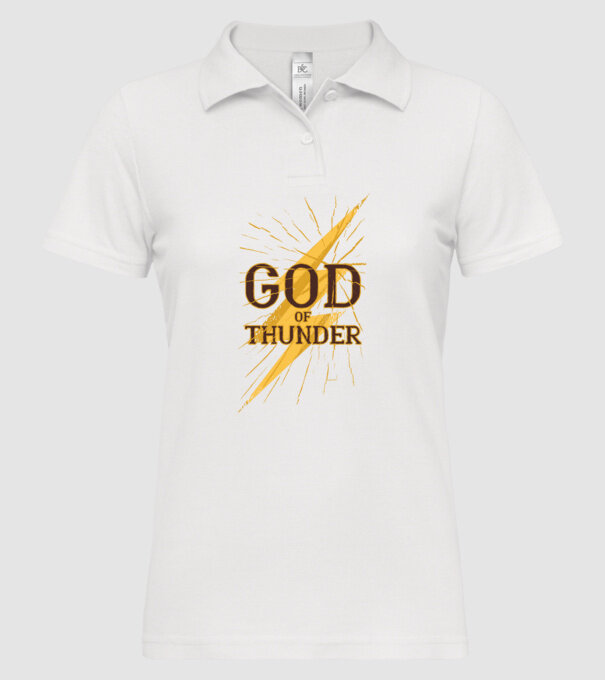 Zeul Fulgerului model alb pe tricou