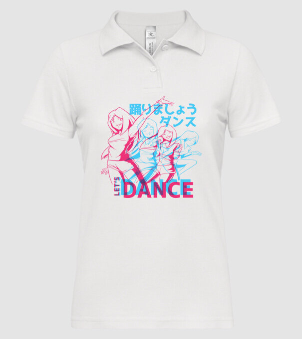 Anime Dance model alb pe tricou