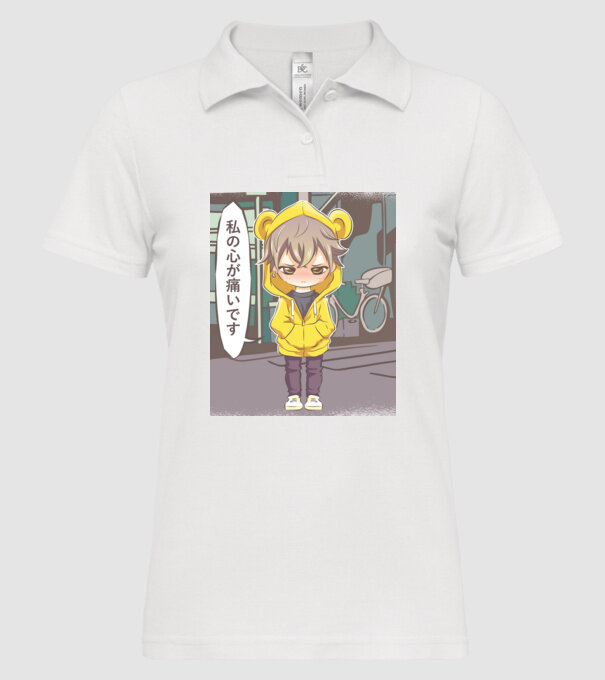 Anime Manga scenă model alb pe tricou