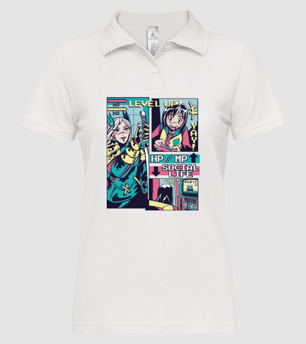 Anime Vaporwave benzi desenate model alb pe tricou