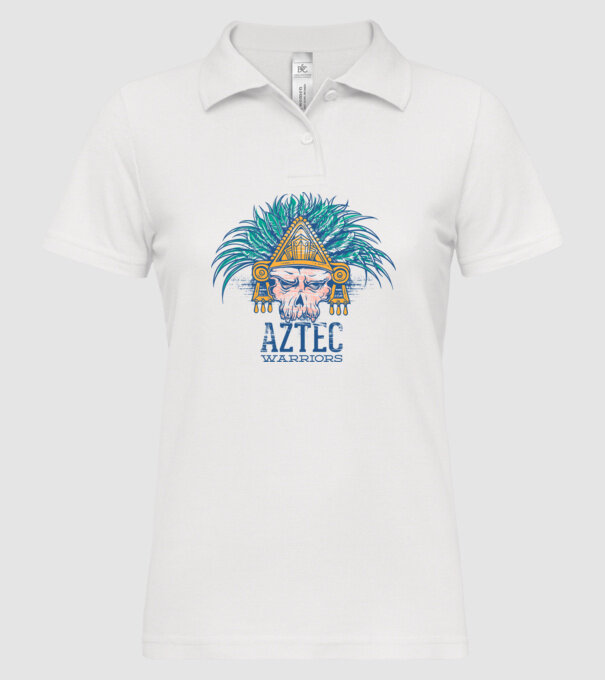Aztec Warriors model alb pe tricou