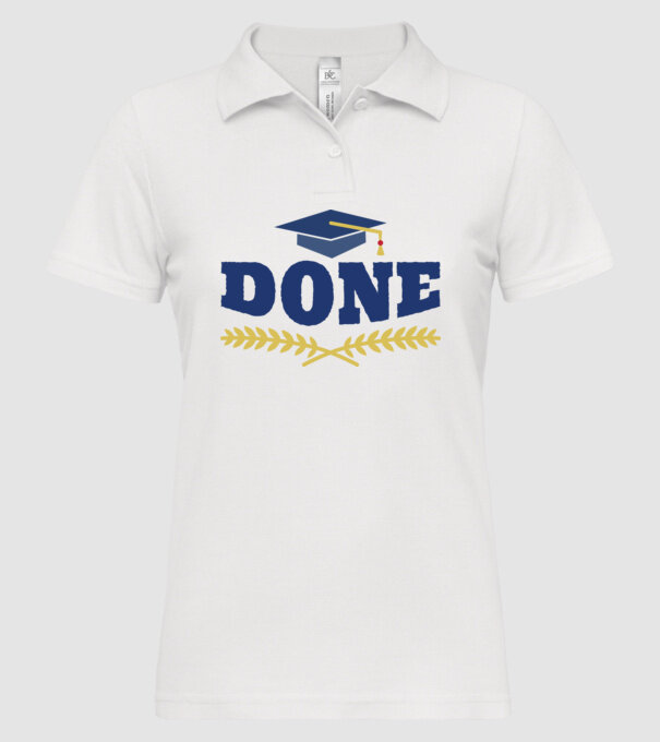 Absolvire Finalizată model alb pe tricou
