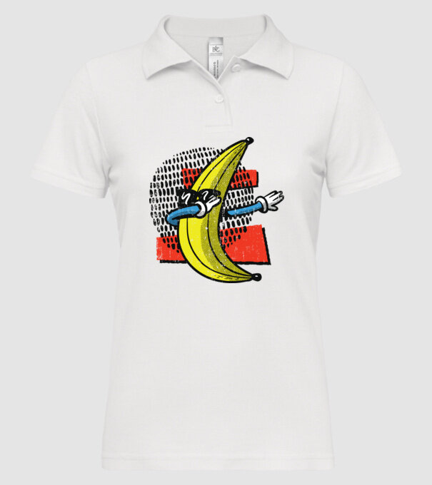Banană DAB model alb pe tricou
