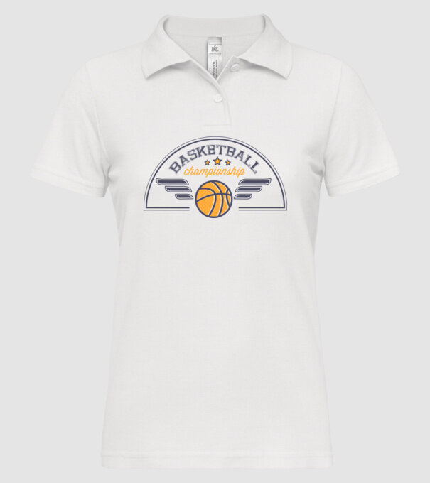 Basketball Championship model alb pe tricou
