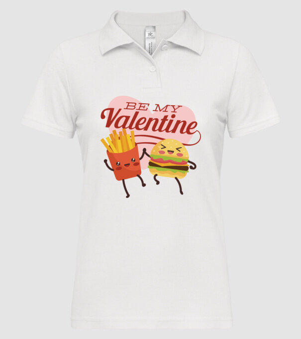 Be my Valentine - Fii dragostea mea tricou pentru Valentine s Day model alb pe tricou