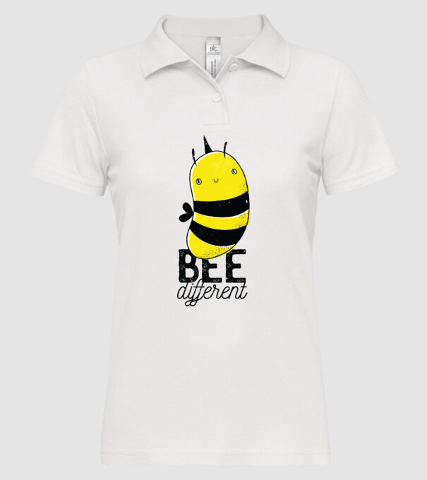 Bee different tricou albinuță model alb pe tricou