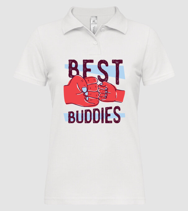 Best Buddies - Cei mai buni prieteni model alb pe tricou