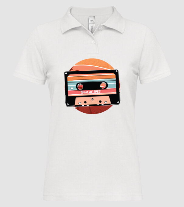 Best of 1985 retro Tape Birthday model alb pe tricou