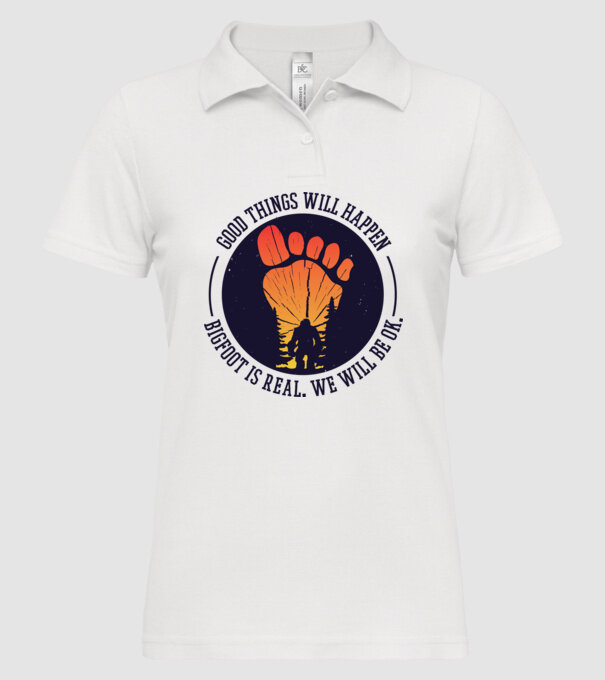 Bigfoot is real model alb pe tricou