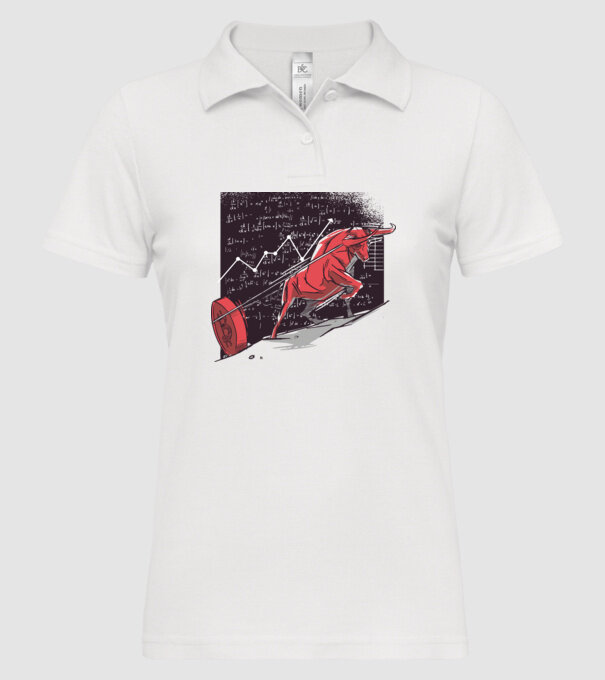 Taur Bitcoin model alb pe tricou