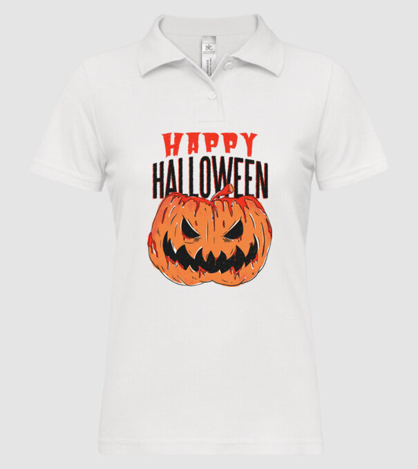 Happy Halloween Pumpkin model alb pe tricou