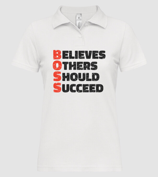 BOSS Șef model alb pe tricou