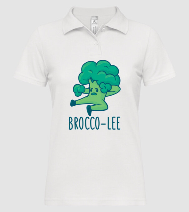 Brocco-Lee - Broccoli Karate model alb pe tricou