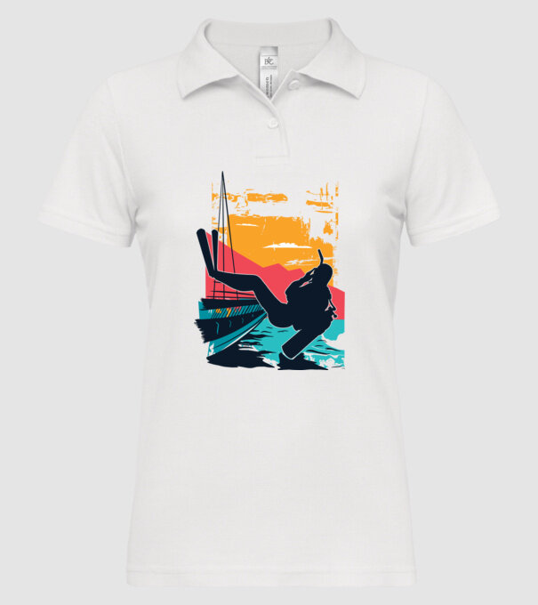 Tricou Scafandru Retro model alb pe tricou