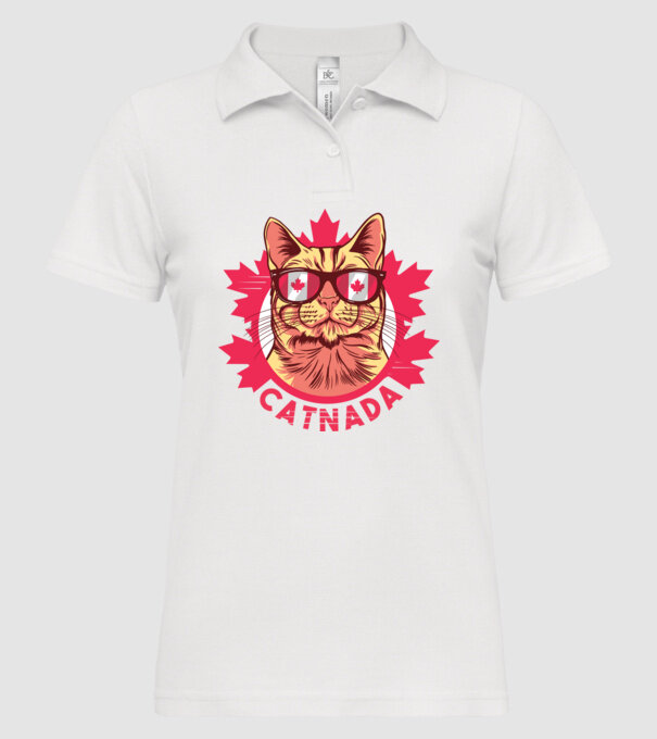 Catnada model alb pe tricou