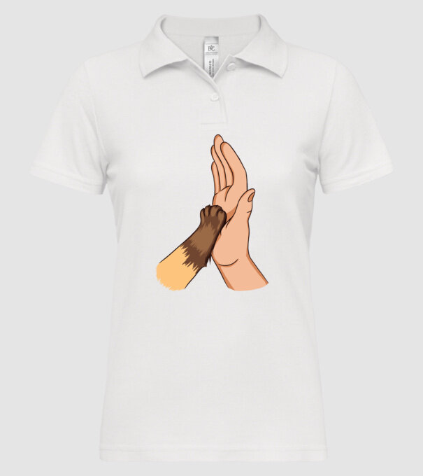 Labă de Pisică model alb pe tricou