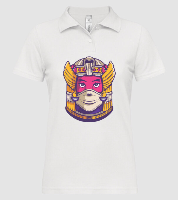 Cleopatra Mască model alb pe tricou