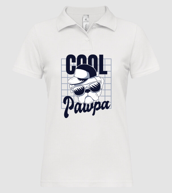 Cool Pawpa model alb pe tricou