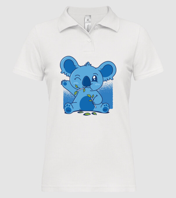Koala drăguț model alb pe tricou
