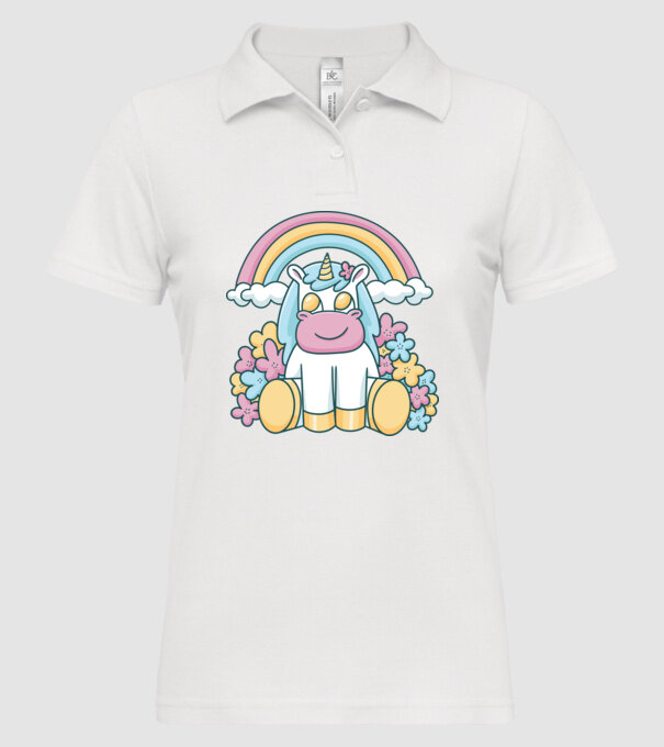 Unicorn drăguț model alb pe tricou