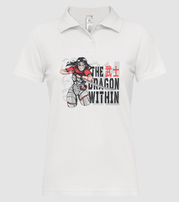 Cyborg Ninja fată Anime model alb pe tricou