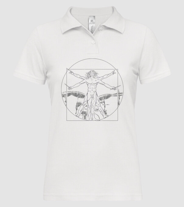 Da Vinci tobe model alb pe tricou