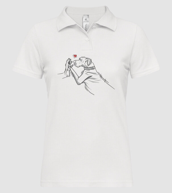 Dog danez bate palma model alb pe tricou