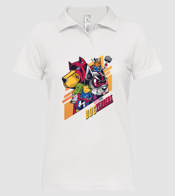 Dogvengers Câini Eroi model alb pe tricou