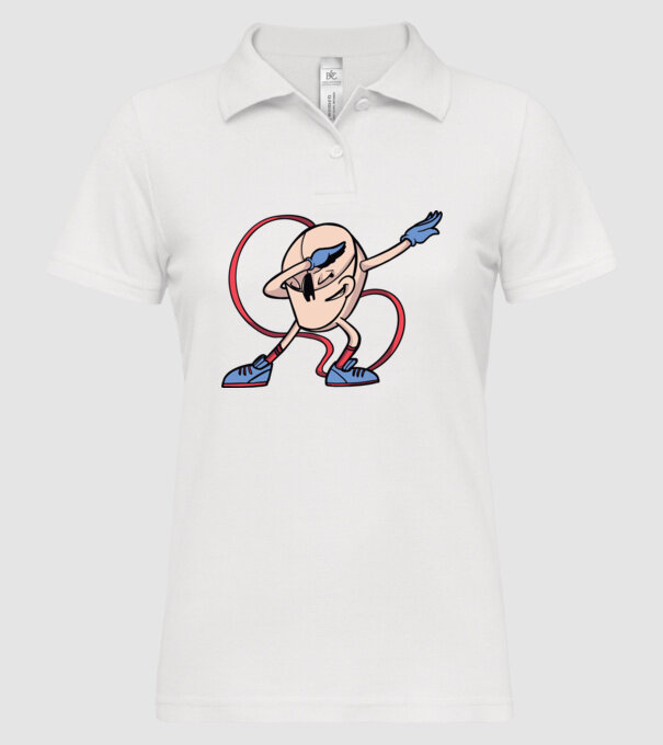 Șoarece DAB model alb pe tricou