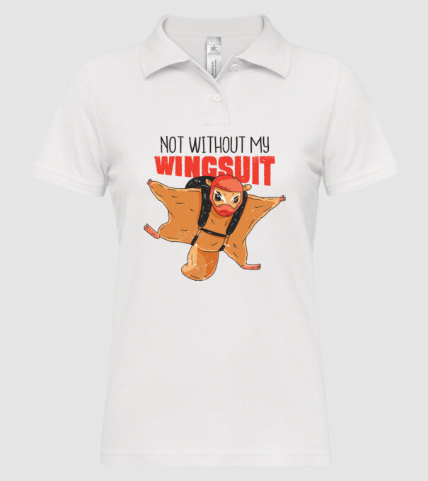 Veveriță cu parașută tricou amuzant model alb pe tricou