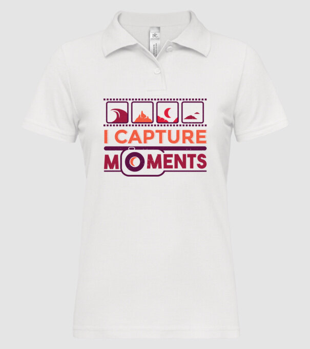 Prind momentele - Fotograf model alb pe tricou