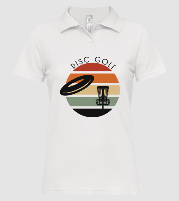 Frizbi Golf model alb pe tricou