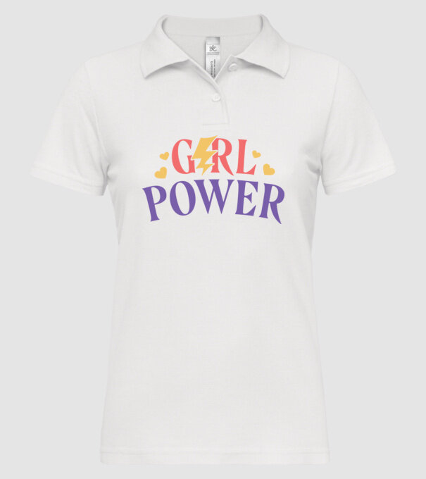 Girl Power Ziua Femeii model alb pe tricou