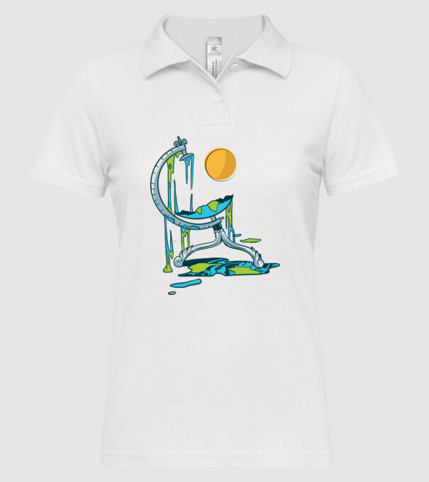 Încălzire globală model alb pe tricou