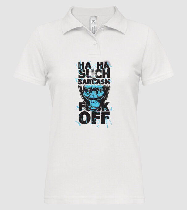 Haha, Such Sarcasm model alb pe tricou