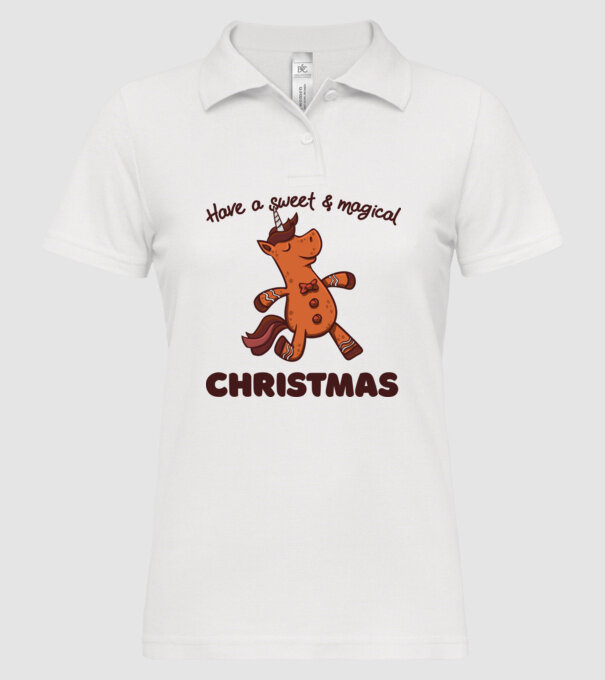 Have a sweet and magical Christmas model alb pe tricou