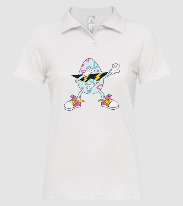 Ouă de Paște Dab model alb pe tricou