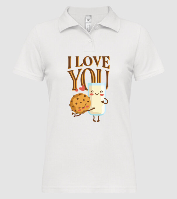 'I Love You tricou drăguț cuplu pentru Valentine''s Day' model alb pe tricou